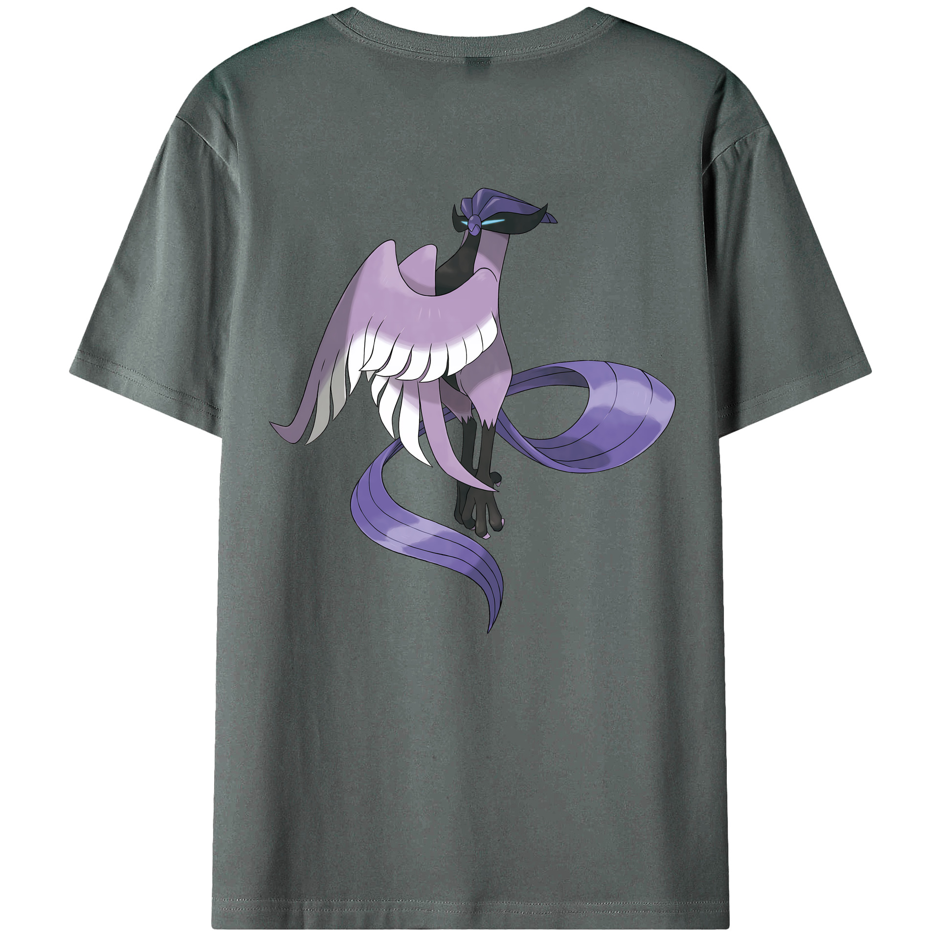 （画像用） ポケットモンスター Pokémon 綿100％ メンズ半袖Tシャツ（バックプリント） 通気性